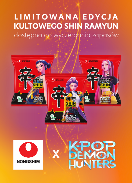 Limitowana edycja Shin Ramyun x K-POP Demon Hunters już w sprzedaży